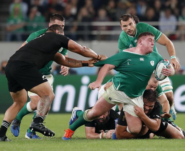 The All Blacks never let Ireland get going, dominating the entire game. Photo: Reuters 