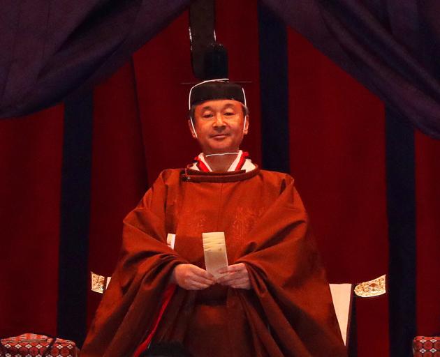 Emperor Naruhito at the Imperial Palace in Tokyo. Photo: Reuters 