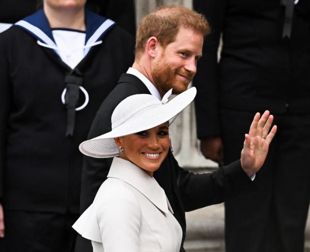 The Duke and Duchess attended a thanksgiving service for the Queen at St Paul's Cathedral, but...