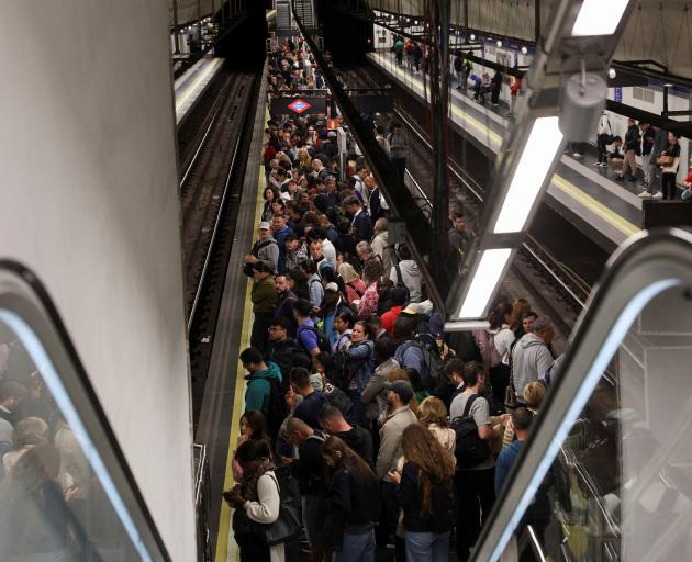 In Madrid, operations resumed partially at train stations on Tuesday. Photo: Reuters