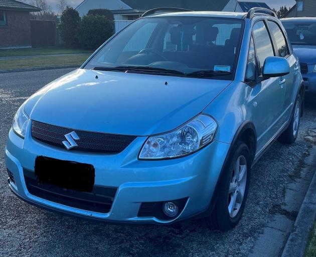 It’s possible Gaynor is driving a blue Suzuki Swift. Photo: Police