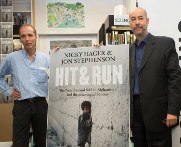 Hit & Run authors Nicky Hager and Jon Stephenson. Photo: NZ Herald 