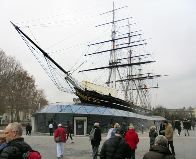 Cutty Sark, the landmark target for rescue across the River Thames. 