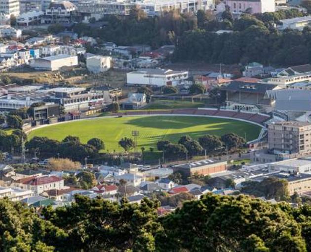 Fringed with pohutukawa trees, the Basin Reserve is a much-loved cricket ground. Photo: NZ Herald