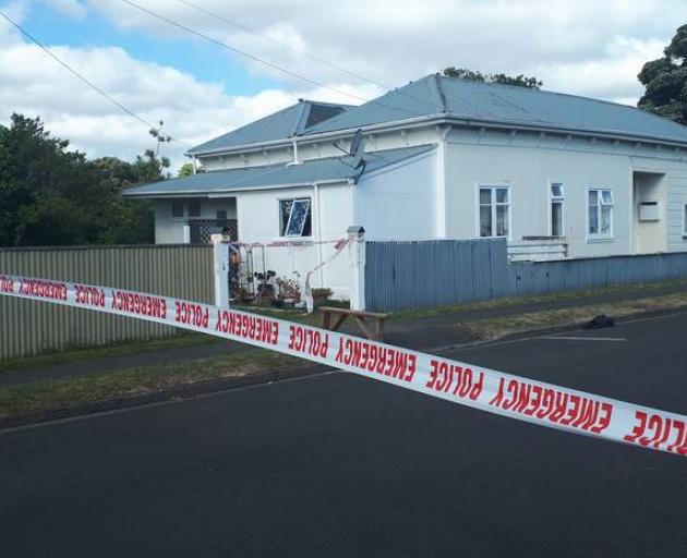 A house on the corner of Wicksteed and Liverpool Streets was cordoned off this morning. Photo:...