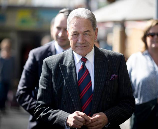 Winston Peters says the matter was too serious for some "cheap Hollywood script". Photo: Dean...