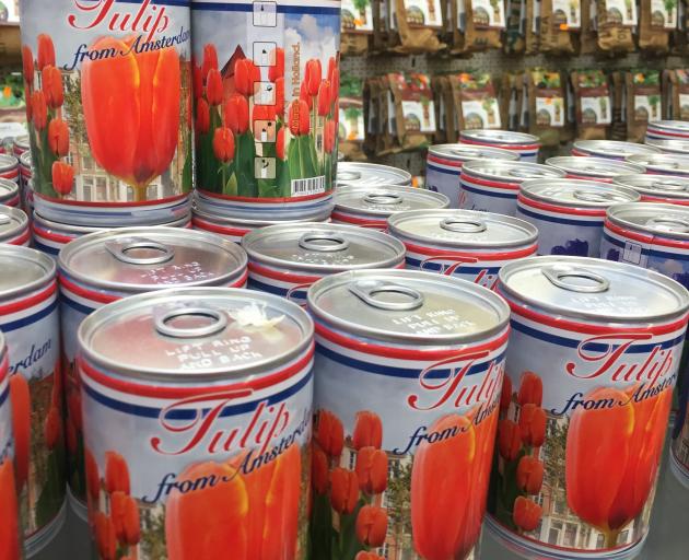 Canned tulips deliver a taste of Amsterdam to take home. 