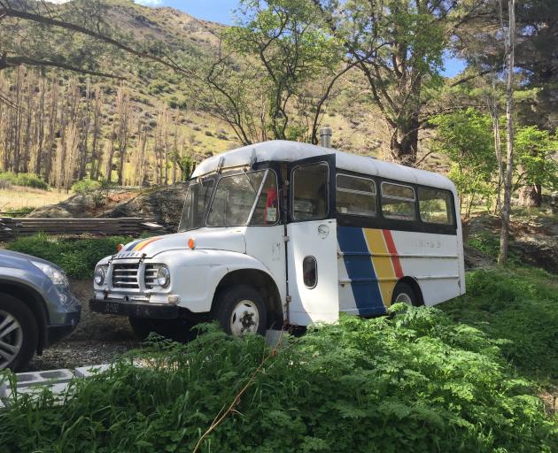 Billy the Bus had been a sanctuary and retreat for the Cromwell artist since 2016. Photo: supplied 