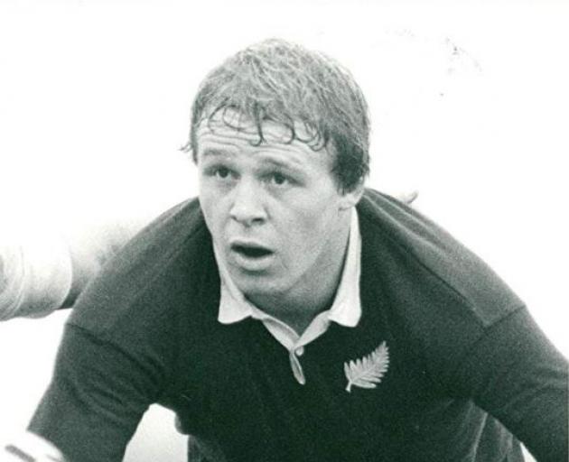 Albert Anderson in his playing days for the All Blacks. 