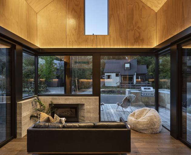 The living area feels bigger than it is, thanks to the extra height for the mezzanine and the...