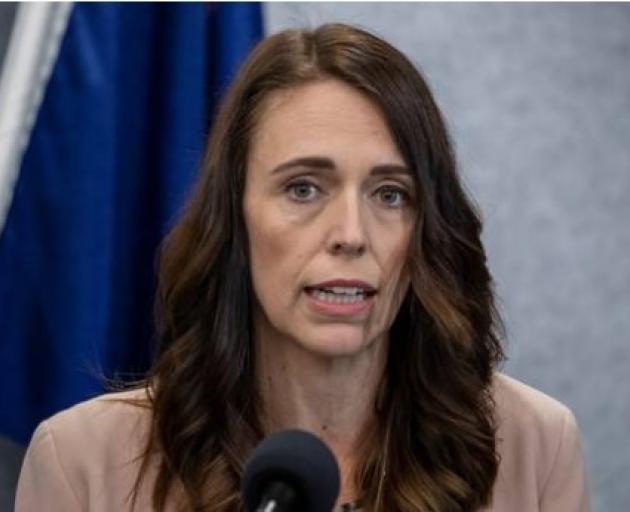 Prime Minister Jacinda Ardern during her media conference in Christchurch on Friday. Photo: NZ...