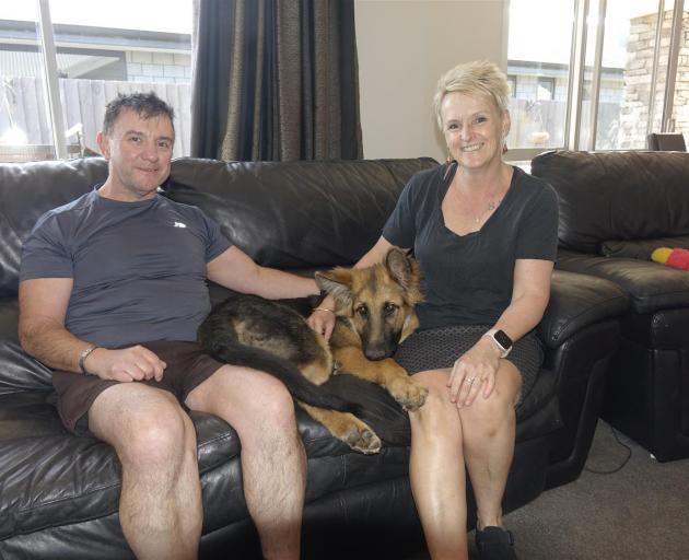 Scott and Lisa Stringer are relieved Storm was not seriously injured during his one-hour ordeal....