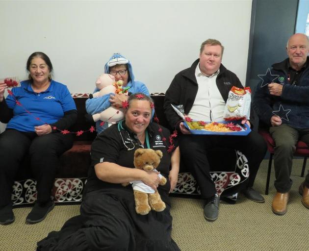 Getting ready to celebrate Matariki at Hakatere Marae this weekend are (from left) marae co...