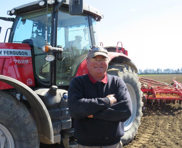 Massey collector Anthony Hampton has been sowing Viceroy wheat on-farm in preparation for the...