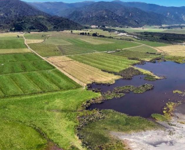 An aerial view of part of the Barrytown Flats. PICTURE: SUPPLIED