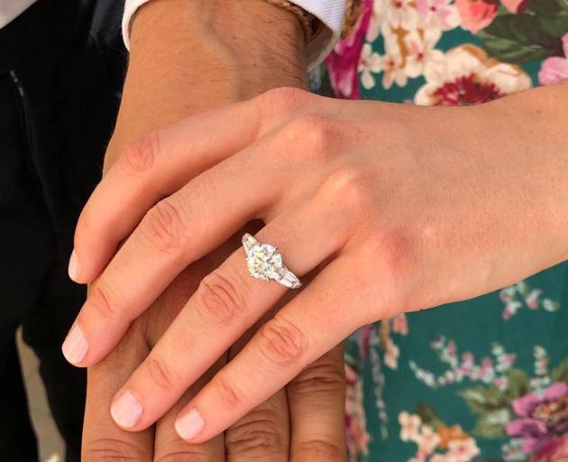 The engagement ring. Photo: Buckingham Palace via Reuters 