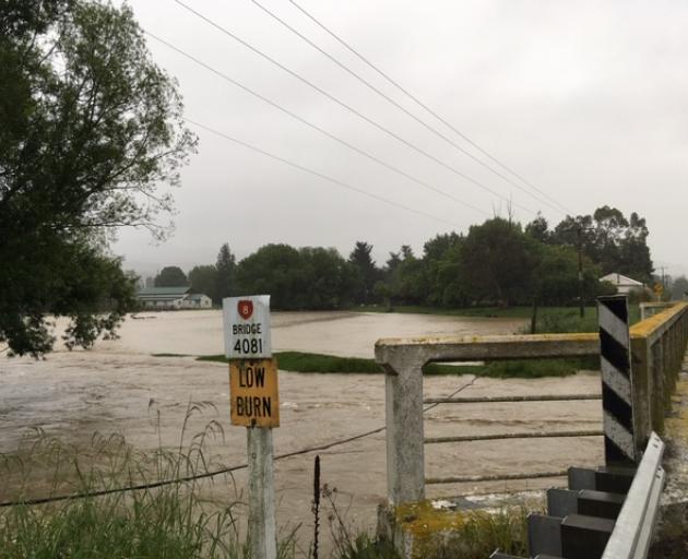A swollen river in Beaumont. Photo: Louise Scott 