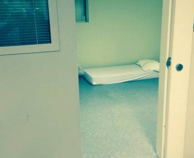An example of a standard seclusion room at a government run mental health facility. A patient at...