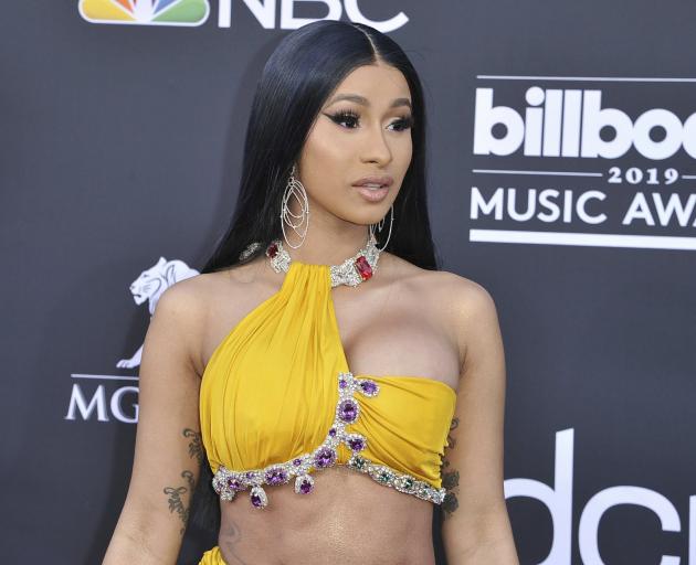 Cardi B arrives at the Billboard Music Awards on Wednesday, May 1, 2019, at the MGM Grand Garden...