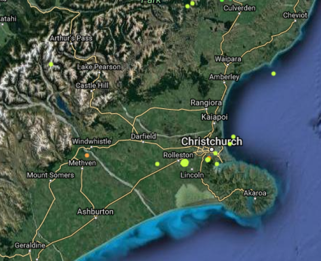 Image: Christchurch Quake Map