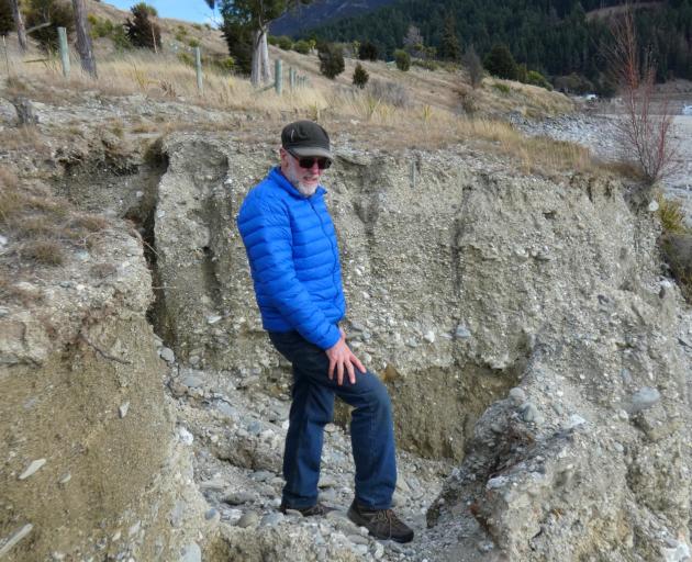 Lake Hawea Foreshore Working Group co-ordinator John Langley, of Hawea, stands in one of the...