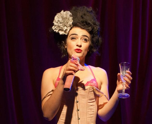 Sheridan Harbridge as 19th-century French courtesan Marie Duplessis in Songs for the Fallen. Photos: Louis Dillon Savage.