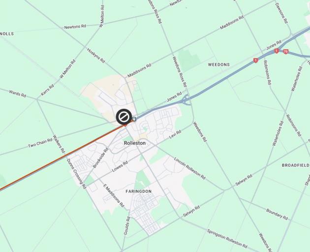 The crash site. Credit: NZTA