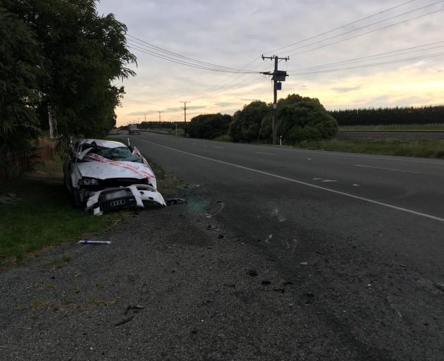 The driver was left with moderate injuries after the crash near the intersection of Rippon St and...