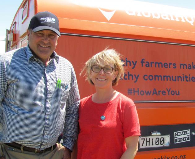 Rural advocate Craig Wiggins and Dr Sue Fowlie, of Rakaia Medical Centre, taking healthcare to...