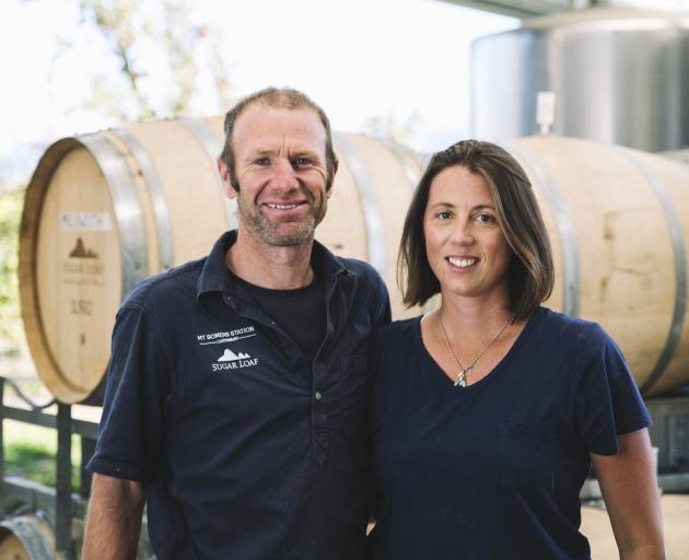 Kate Acland with husband David. Photo: Supplied