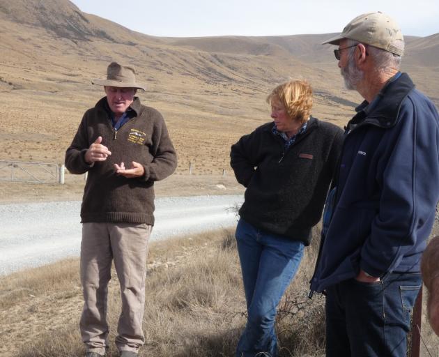 The late Erewhon Station’s Colin Drummond, left, Castle Ridge Station’s Kerry Harmer and Hakatere...