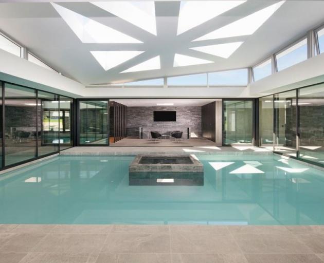 One of the homes Darryll Park is selling includes a indoor pool. 