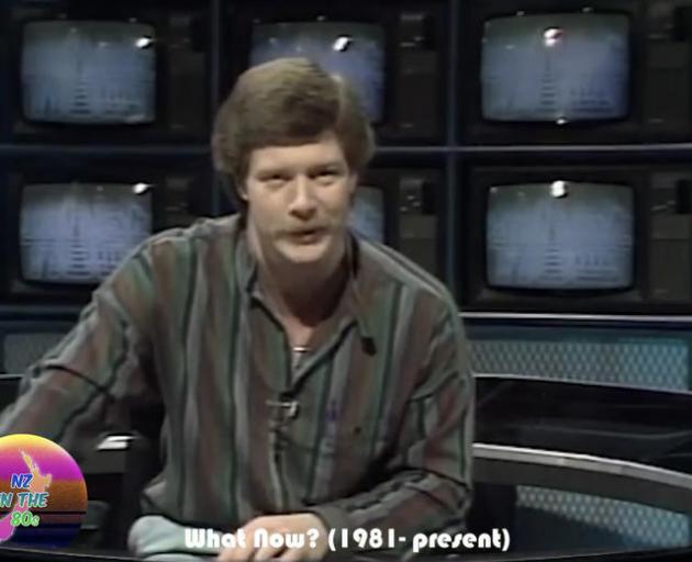 Steve Parr, What Now's first host, circa 1980s. Photo: What Now TV and NZ in the 80s