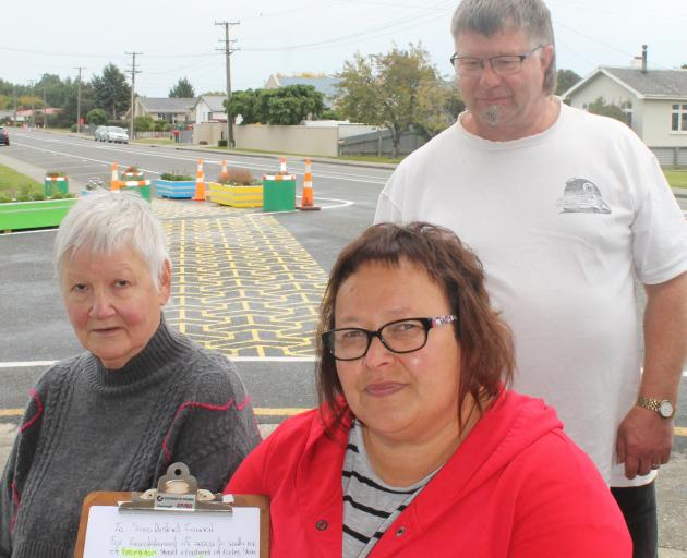 Mary Kennedy (left), Tanya Scoles and Bing Scoles are unhappy with the changes made in west 
...