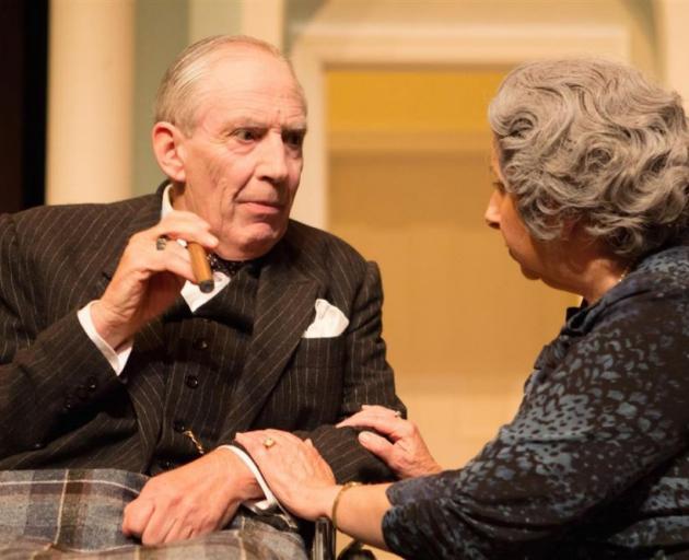 The ‘‘imagined’’ family gathering of the Churchills is portrayed in Winston’s Birthday, featuring Geoffrey Heath as Sir Winston Churchill and Yvonne Martin as Lady Clementine Churchill. PHOTO: SUPPLIED The ‘‘imagined’’ family gathering of the Churchills is portrayed in Winston’s Birthday, featuring Geoffrey Heath as Sir Winston Churchill and Yvonne Martin as Lady Clementine Churchill. PHOTO: SUPPLIED