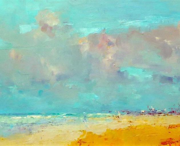 “Beach Scene”, by Robert Ireland