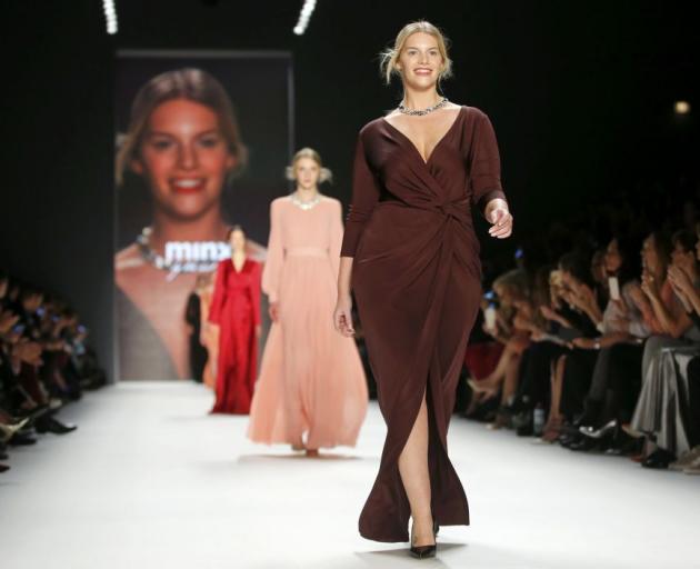 A plus-size model at a Minx by Eva Lutz show at Berlin Fashion Week earlier this year. Photo: Reuters