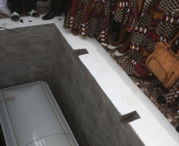 Papa Wemba was buried at the Necropole Entre Terre et Ciel cemetery near Kinshasa. Photo: Reuters Papa Wemba was buried at the Necropole Entre Terre et Ciel cemetery near Kinshasa. Photo: Reuters