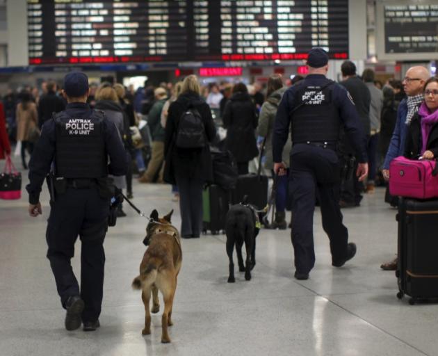 Security has been boosted at airports and train stations throughout the US. Photo: Reuters 