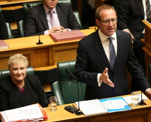 Andrew Little (right) with deputy leader Annette King in the House today. Photo: Getty Images Andrew Little (right) with deputy leader Annette King in the House today. Photo: Getty Images