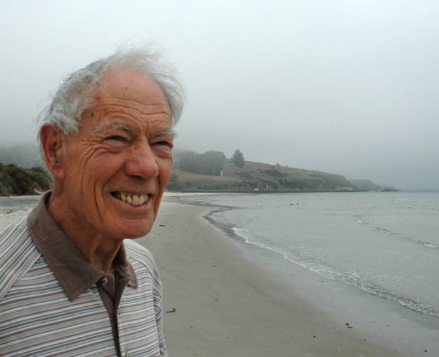 Graeme Burns hopes a breakwater at Te Rauone Beach will help to protect it from the ravages of weather and shipping. Photo: Shane Gilchrist