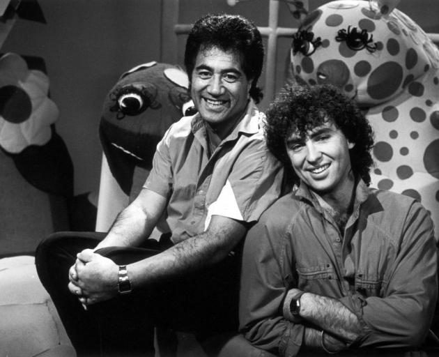 After School host Olly Ohlson (left) on the set of the popular television show in 1987 with co-host Richard Evans. PHOTO: ODT FILES