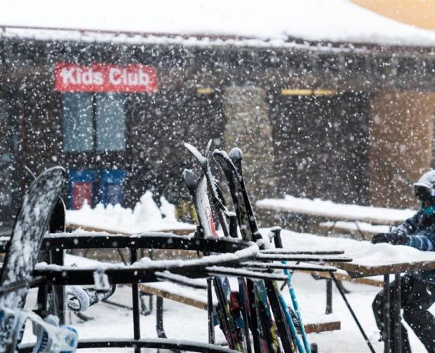 Cardrona Alpine Resort was the only southern skifield to get a decent snowfall yesterday. Photo: Danny Warley