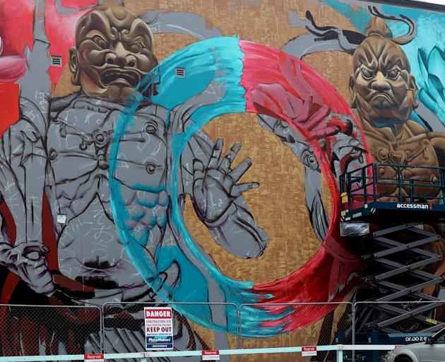 Seven colourful murals are being created in central Christchurch as part of the FLARE Street Art...
