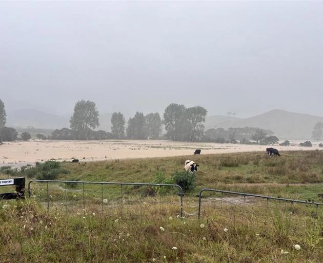 Flooding is hitting many areas in the northern North Island on Wednesday. Photo: RNZ