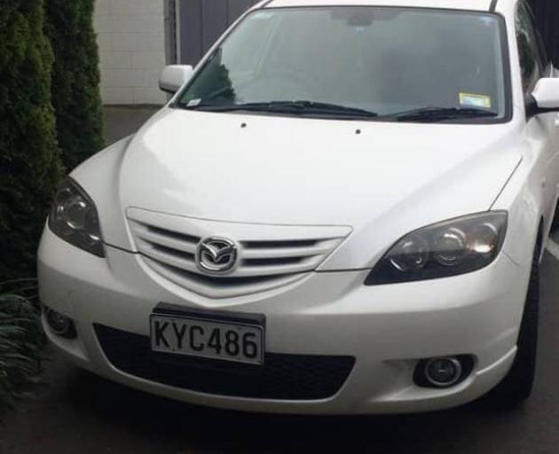 Police are appealing for sightings of Barbara Quinn's car. :Photo: supplied 
