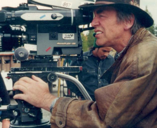 Geoff Murphy behind the lens. Photo: supplied via RNZ