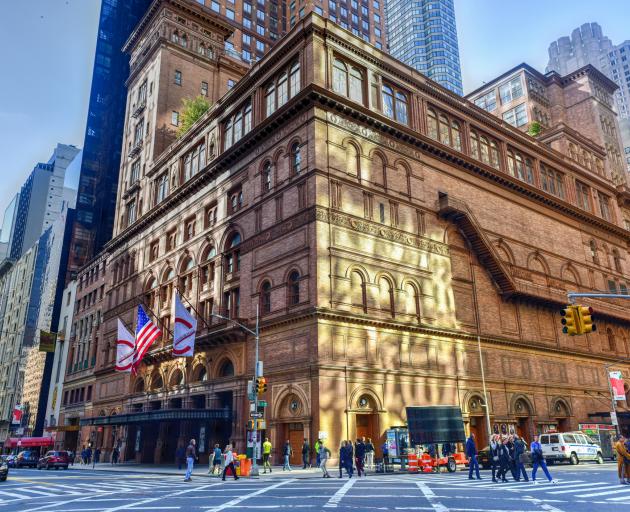 Carnegie Hall in Manhattan, New York City. Photo: Getty Images