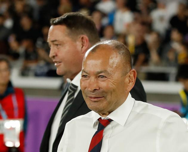 Eddie Jones and New Zealand coach Steve Hansen. Photo: Getty Images