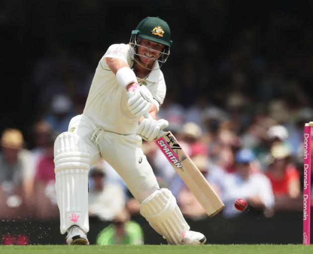 David Warner made 45 before Neil Wagner took his wicket. Photo: Getty Images 